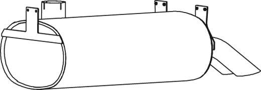 Dinex 69333 - Глушитель выхлопных газов, конечный abcparts.ee