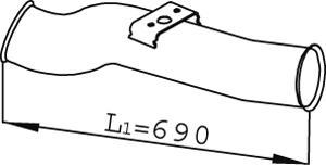 Dinex 68265 - Труба выхлопного газа abcparts.ee