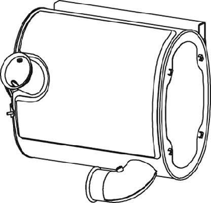 Dinex 80423 - Глушитель выхлопных газов, конечный abcparts.ee