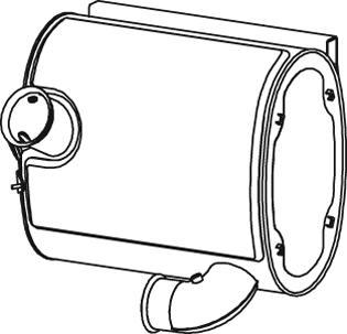Dinex 80473 - Глушитель выхлопных газов, конечный abcparts.ee