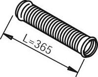 Dinex 80208 - Сильфон, система выпуска abcparts.ee