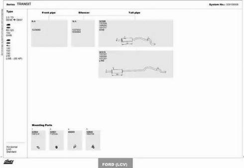 Dinex 329100008 - Система выпуска ОГ abcparts.ee