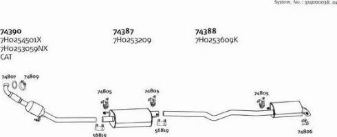 Dinex 374000038_01 - Система выпуска ОГ abcparts.ee