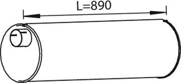 Dinex 28444 - Средний / конечный глушитель ОГ abcparts.ee