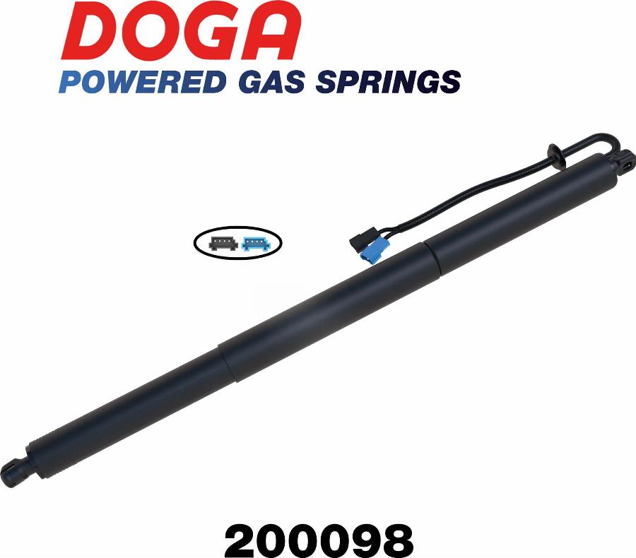 DOGA 200098 - Электромотор, задняя дверь abcparts.ee