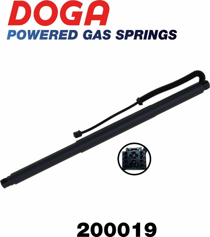 DOGA 200019 - Электромотор, задняя дверь abcparts.ee