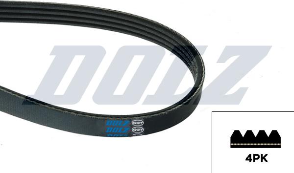 DOLZ 05KD4PK948 - Поликлиновой ремень abcparts.ee