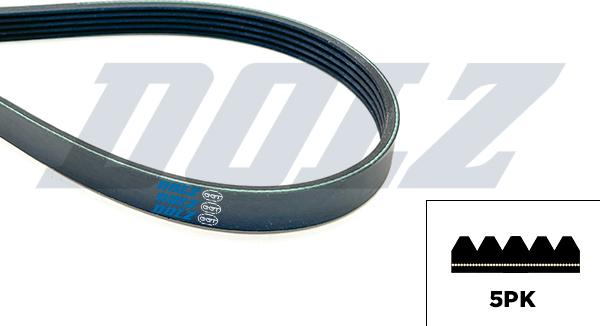 DOLZ 05KD5PK1398 - Поликлиновой ремень abcparts.ee