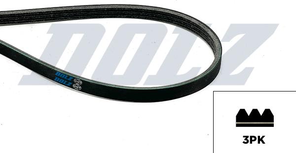 DOLZ 05KD3PK576E - Поликлиновой ремень abcparts.ee
