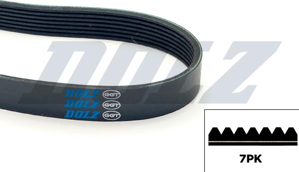 DOLZ 05KD7PK1570 - Поликлиновой ремень abcparts.ee