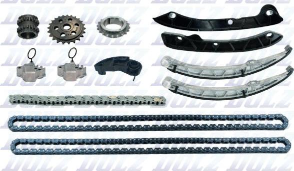 DOLZ SKCL028 - Комплект цепи привода распредвала abcparts.ee