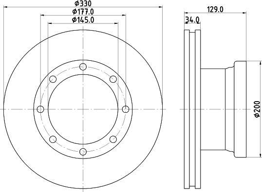 DON CVD558 - Тормозной диск abcparts.ee