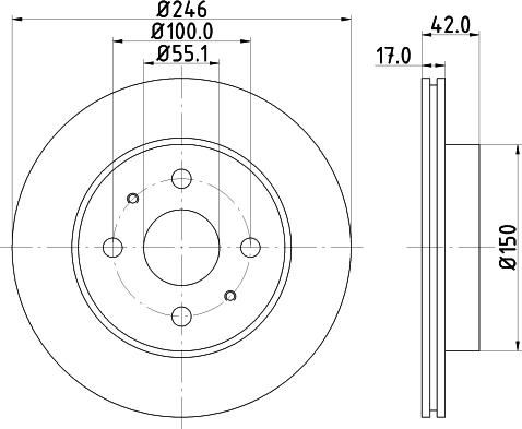DON PCD14012 - Тормозной диск abcparts.ee