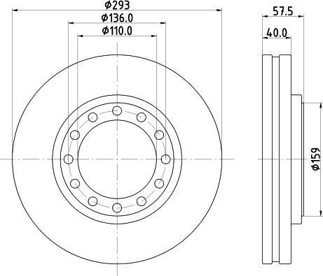 DON PCD21911 - Тормозной диск abcparts.ee
