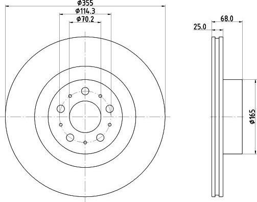 DON PCD23631 - Тормозной диск abcparts.ee