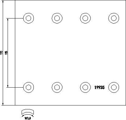DON RN1011A7100 - Комплект тормозных башмаков, барабанные тормоза abcparts.ee