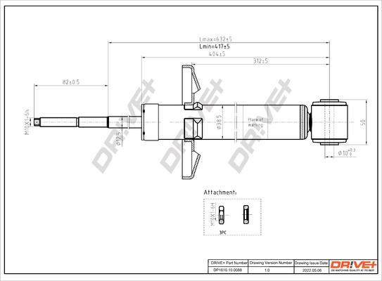 Dr!ve+ DP1610.10.0088 - Амортизатор abcparts.ee