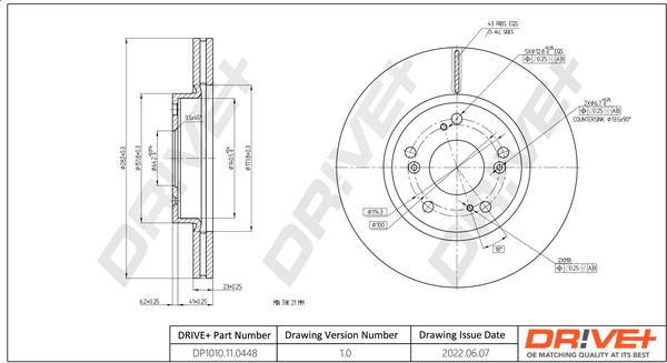 Dr!ve+ DP1010.11.0448 - Тормозной диск abcparts.ee