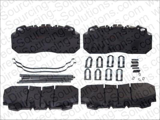 DSS 6260023 - Тормозные колодки, дисковые, комплект abcparts.ee