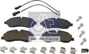 DT Spare Parts 13.93108 - Тормозные колодки, дисковые, комплект abcparts.ee