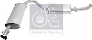 DT Spare Parts 12.27151 - Средний / конечный глушитель ОГ abcparts.ee