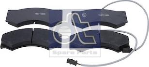 DT Spare Parts 7.92604 - Тормозные колодки, дисковые, комплект abcparts.ee