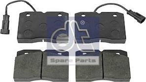 DT Spare Parts 7.92624 - Тормозные колодки, дисковые, комплект abcparts.ee
