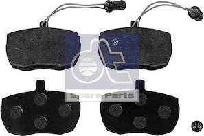 DT Spare Parts 7.92627 - Тормозные колодки, дисковые, комплект abcparts.ee