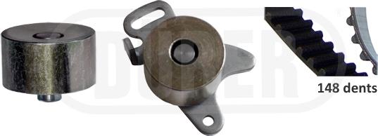 DÜRER DK261058 - Комплект зубчатого ремня ГРМ abcparts.ee
