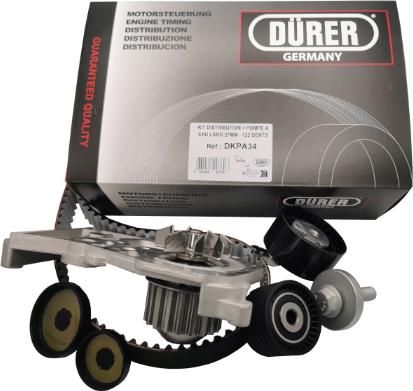 DÜRER DKPA34 - Водяной насос + комплект зубчатого ремня ГРМ abcparts.ee