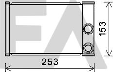 EACLIMA 45C54039 - Теплообменник, отопление салона abcparts.ee