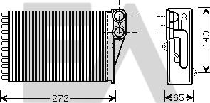 EACLIMA 45C55021 - Теплообменник, отопление салона abcparts.ee