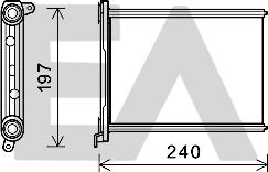 EACLIMA 45C60020 - Теплообменник, отопление салона abcparts.ee