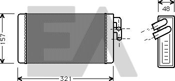 EACLIMA 45C02002 - Теплообменник, отопление салона abcparts.ee