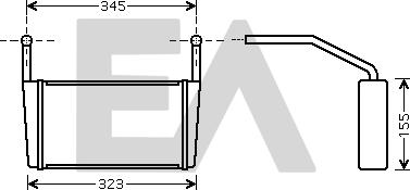 EACLIMA 45C07006 - Теплообменник, отопление салона abcparts.ee