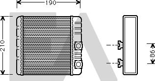 EACLIMA 45C07016 - Теплообменник, отопление салона abcparts.ee