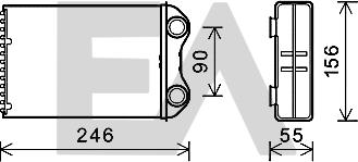 EACLIMA 45C07013 - Теплообменник, отопление салона abcparts.ee
