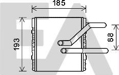 EACLIMA 45C26001 - Теплообменник, отопление салона abcparts.ee
