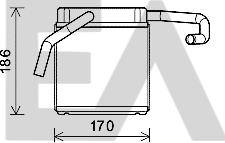 EACLIMA 45C22026 - Теплообменник, отопление салона abcparts.ee