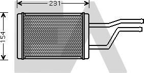 EACLIMA 45C71005 - Теплообменник, отопление салона abcparts.ee