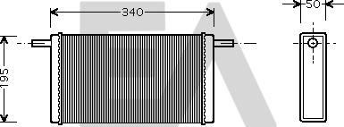 EACLIMA 45C77003 - Теплообменник, отопление салона abcparts.ee