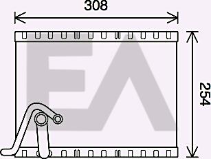EACLIMA 43B55009 - Испаритель, кондиционер abcparts.ee