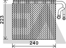 EACLIMA 43B07009 - Испаритель, кондиционер abcparts.ee