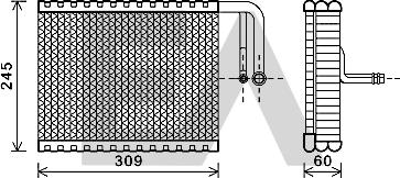 EACLIMA 43B07011 - Испаритель, кондиционер abcparts.ee