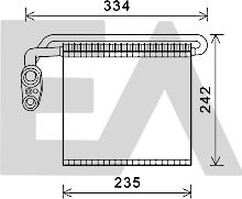 EACLIMA 43B22020 - Испаритель, кондиционер abcparts.ee