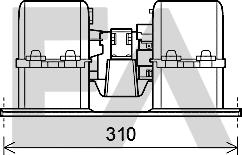 EACLIMA 42A76001 - Электродвигатель, вентиляция салона abcparts.ee
