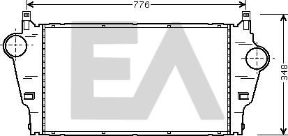 EACLIMA 36A60020 - Интеркулер, теплообменник турбины abcparts.ee