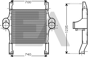 EACLIMA 36A30006 - Интеркулер, теплообменник турбины abcparts.ee