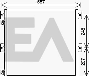 EACLIMA 30C59005 - Конденсатор кондиционера abcparts.ee
