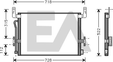 EACLIMA 30C59001 - Конденсатор кондиционера abcparts.ee